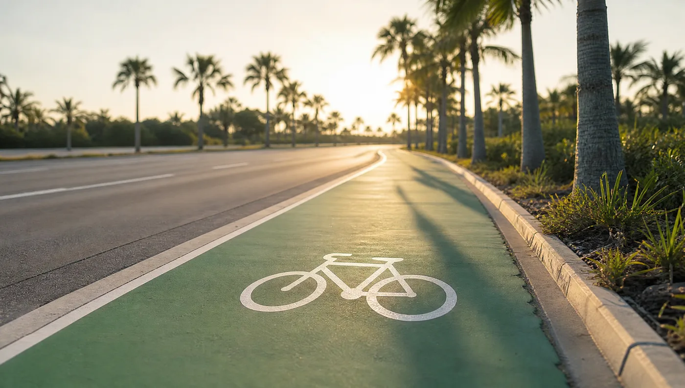 A bike lane that ends