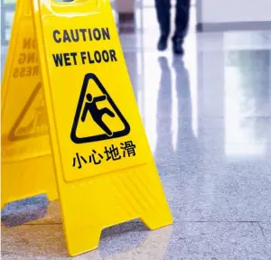 slip and fall in a store
