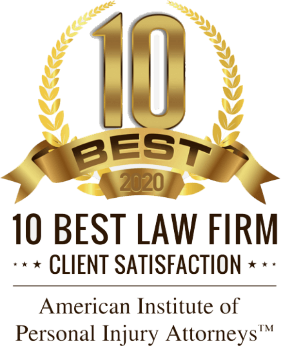 Voted Ten Best Law Firm by American Institute of Personal Injury Attorneys