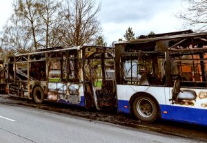 Bus Accident Involving Multiple Buses